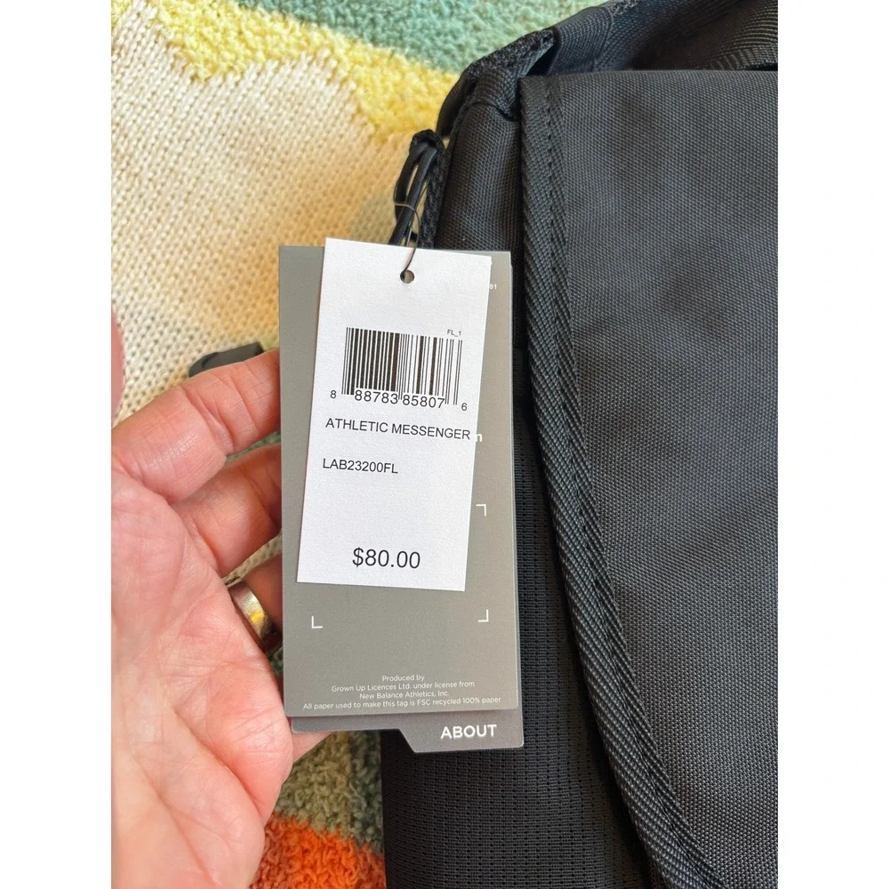 New Balance Athletic Messenger Bag Black Crossbody‎